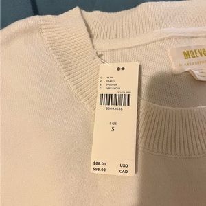 Brand new Maeve white sweater